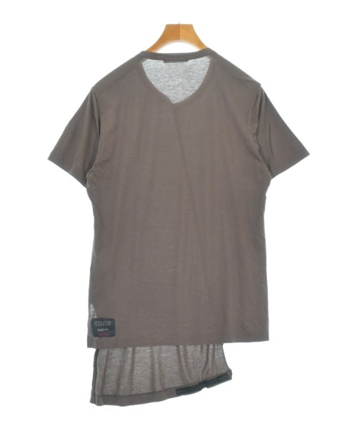 REGULATION Yohji Yamamoto（レギュレーションヨウジヤマモト）Tシャツ・カットソー 茶 サイズ:1(XS位) メンズ/2200710870032