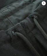 REGULATION Yohji Yamamoto（レギュレーションヨウジヤマモト）クロップドパンツ 黒 サイズ:1(XS位) メンズ/2200716052098