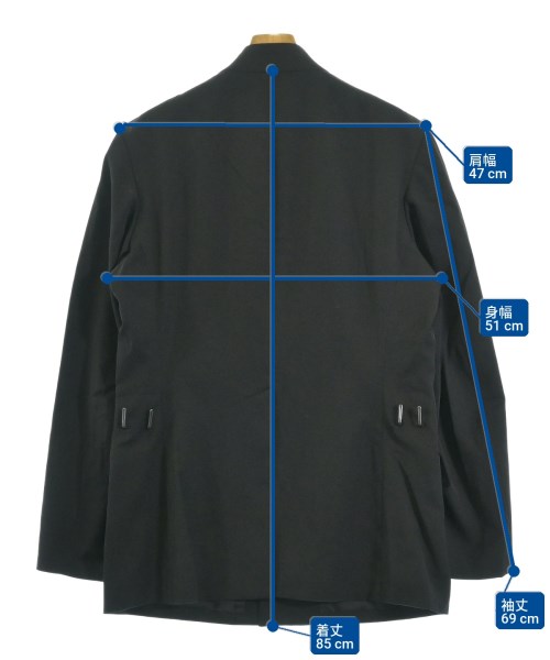 REGULATION Yohji Yamamoto（レギュレーションヨウジヤマモト）カジュアルジャケット 黒 サイズ:4(L位) メンズ/2200719435010
