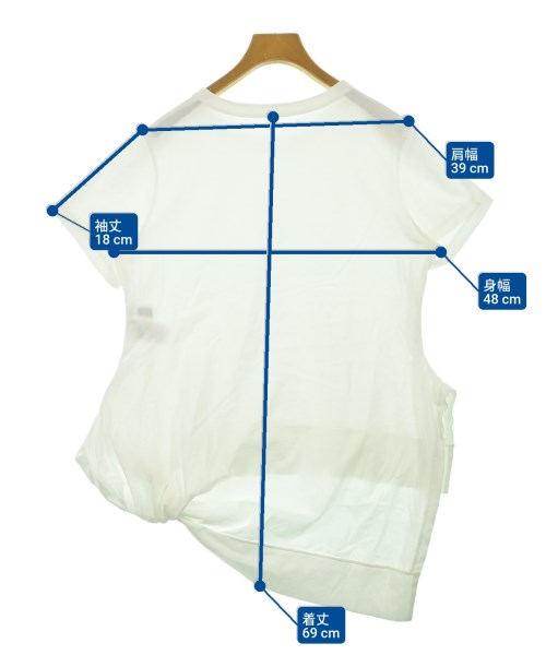 REGULATION Yohji Yamamoto（レギュレーションヨウジヤマモト）Tシャツ・カットソー 白 サイズ:2(S位) レディース/2200648033028