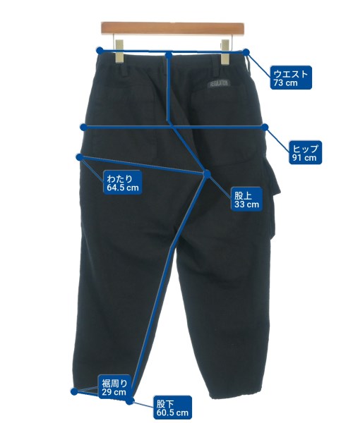REGULATION Yohji Yamamoto（レギュレーションヨウジヤマモト）その他 黒 サイズ:1(XS位) メンズ/2200703501134