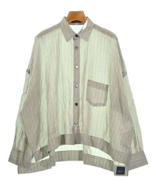 REGULATION Yohji Yamamoto(レギュレーションヨウジヤマモト)カジュアルシャツ グレー サイズ:2(S位)/2200704013056