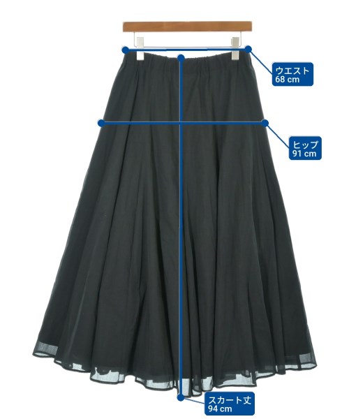REGULATION Yohji Yamamoto（レギュレーションヨウジヤマモト）ロング・マキシ丈スカート 黒 サイズ:2(S位) レディース/2200704597044