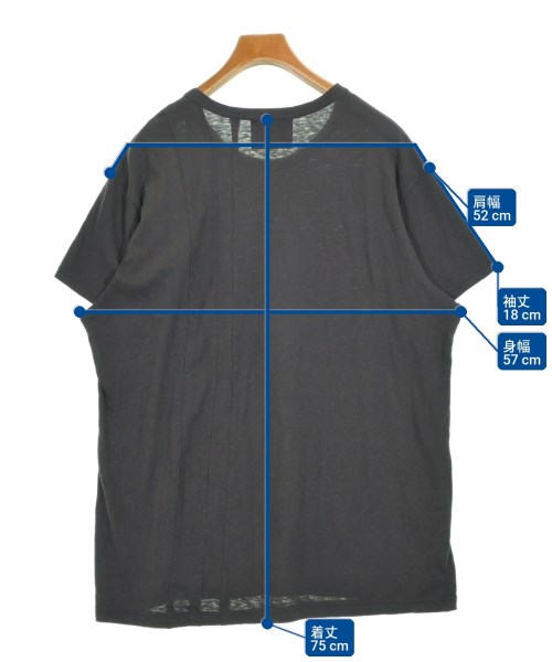 REGULATION Yohji Yamamoto（レギュレーションヨウジヤマモト）Tシャツ・カットソー グレー サイズ:3(M位) メンズ/2200706272017