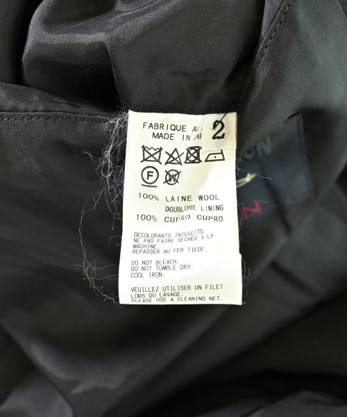 REGULATION Yohji Yamamoto（レギュレーションヨウジヤマモト）ステンカラーコート 黒 サイズ:2(S位) メンズ/2200706463019