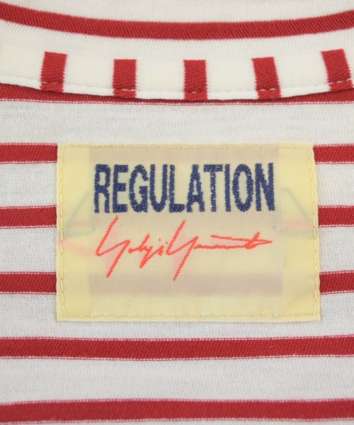 REGULATION Yohji Yamamoto（レギュレーションヨウジヤマモト）Tシャツ・カットソー 赤 サイズ:2(S位) レディース/2200709359098