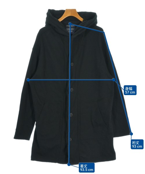 REGULATION Yohji Yamamoto（レギュレーションヨウジヤマモト）パーカー 黒 サイズ:3(M位) メンズ/2200664423063