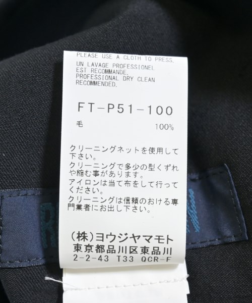 REGULATION Yohji Yamamoto（レギュレーションヨウジヤマモト）クロップドパンツ 黒 サイズ:2(S位) レディース/2200734012173