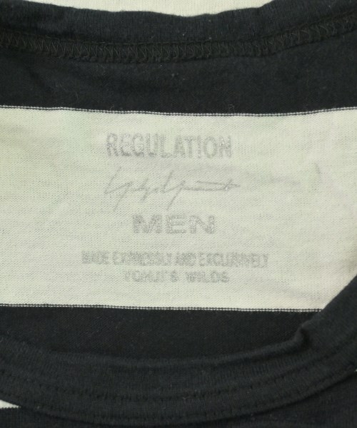 REGULATION Yohji Yamamoto（レギュレーションヨウジヤマモト）Tシャツ・カットソー 黒 サイズ:3(M位) メンズ/2200720769050