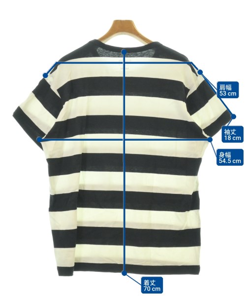REGULATION Yohji Yamamoto（レギュレーションヨウジヤマモト）Tシャツ・カットソー 黒 サイズ:3(M位) メンズ/2200720769050