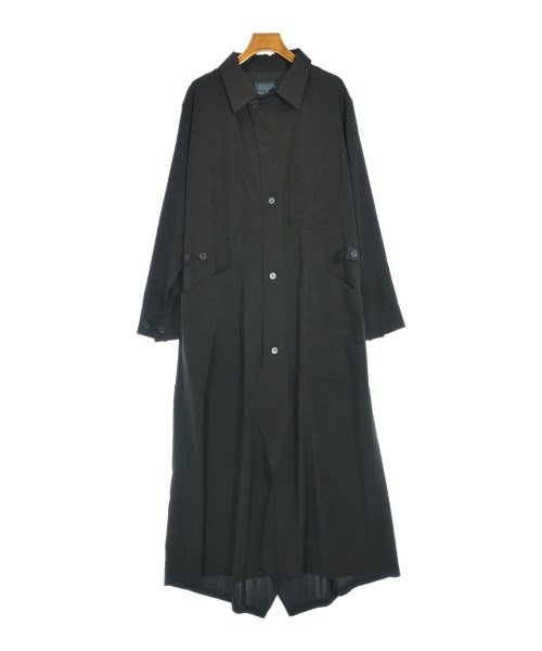 REGULATION Yohji Yamamoto（レギュレーションヨウジヤマモト）シャツワンピース 黒 サイズ:1(XS位) レディース/2200716900115