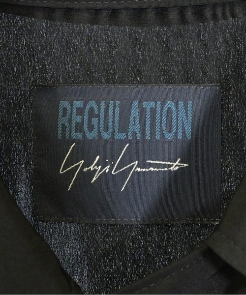 REGULATION Yohji Yamamoto（レギュレーションヨウジヤマモト）シャツワンピース 黒 サイズ:1(XS位) レディース/2200716900115