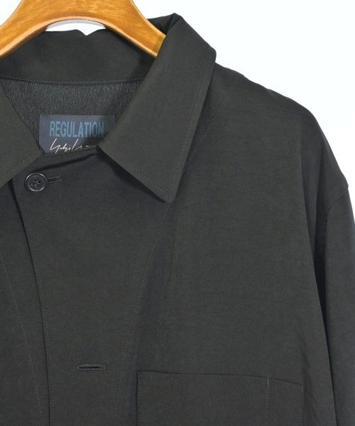 REGULATION Yohji Yamamoto（レギュレーションヨウジヤマモト）シャツワンピース 黒 サイズ:1(XS位) レディース/2200716900115