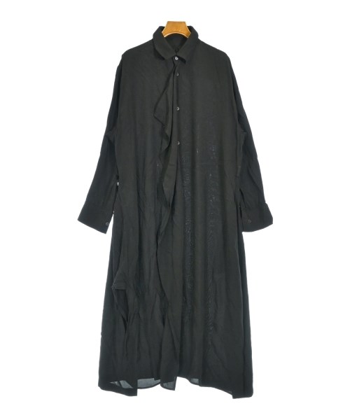 REGULATION Yohji Yamamoto（レギュレーションヨウジヤマモト）シャツワンピース 黒 サイズ:2(S位) レディース/2200716900122