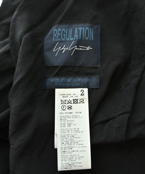 REGULATION Yohji Yamamoto（レギュレーションヨウジヤマモト）カジュアルシャツ 黒 サイズ:2(S位) レディース/2200716900191