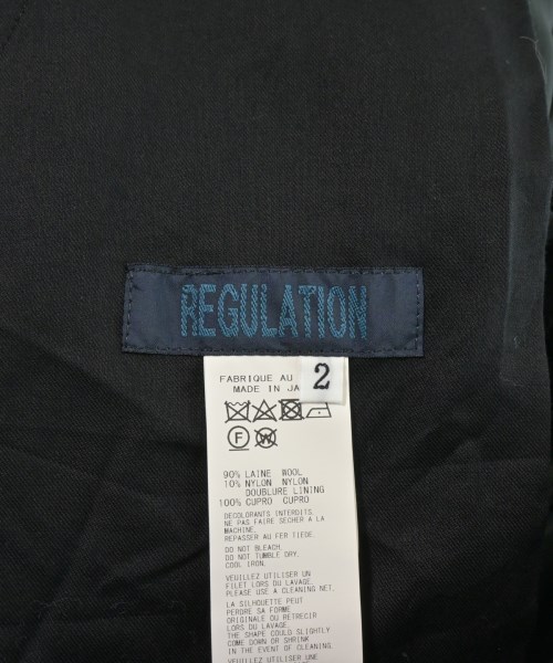 REGULATION Yohji Yamamoto（レギュレーションヨウジヤマモト）スラックス 黒 サイズ:2(S位) メンズ/2200726759086