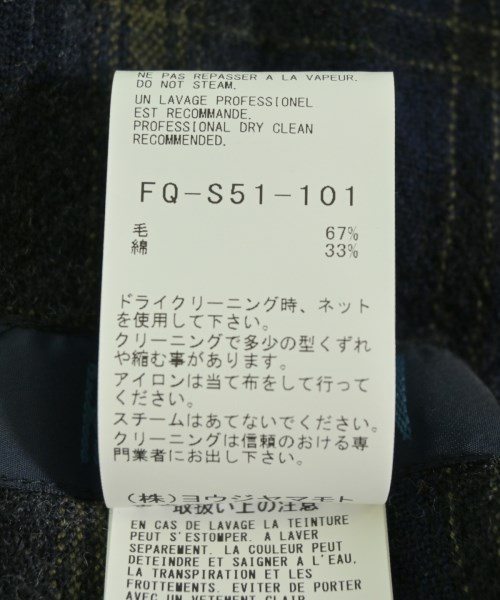 REGULATION Yohji Yamamoto（レギュレーションヨウジヤマモト）ワンピース 紺 サイズ:2(S位) レディース/2200727033017
