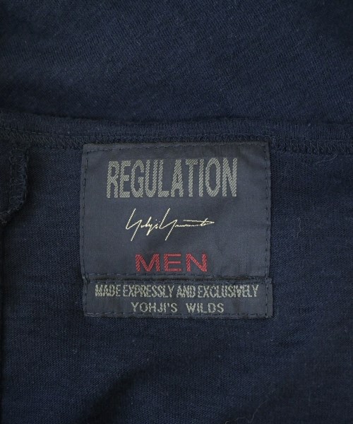 REGULATION Yohji Yamamoto（レギュレーションヨウジヤマモト）Tシャツ・カットソー 紺 サイズ:4(L位) メンズ/2200728373020