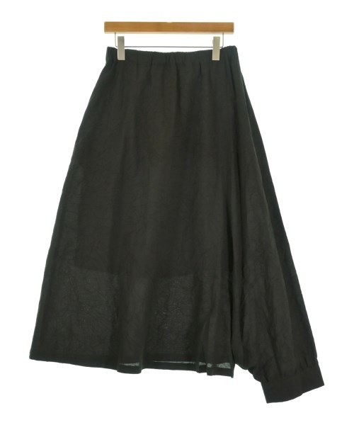 REGULATION Yohji Yamamoto（レギュレーションヨウジヤマモト）ひざ丈スカート 黒 サイズ:2(S位) レディース/2200729142038