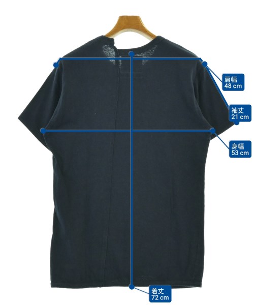 REGULATION Yohji Yamamoto（レギュレーションヨウジヤマモト）Tシャツ・カットソー 紺 サイズ:3(M位) メンズ/2200686133155