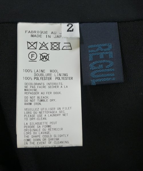 REGULATION Yohji Yamamoto（レギュレーションヨウジヤマモト）カジュアルジャケット 黒 サイズ:2(S位) レディース/2200688435011