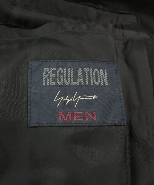 REGULATION Yohji Yamamoto（レギュレーションヨウジヤマモト）チェスターコート 黒 サイズ:1(XS位) メンズ/2200690406030