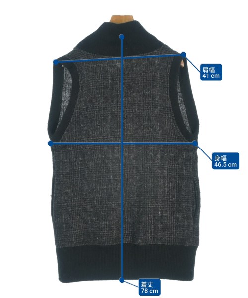 REGULATION Yohji Yamamoto（レギュレーションヨウジヤマモト）ベスト グレー サイズ:2(S位) レディース/2200686665045