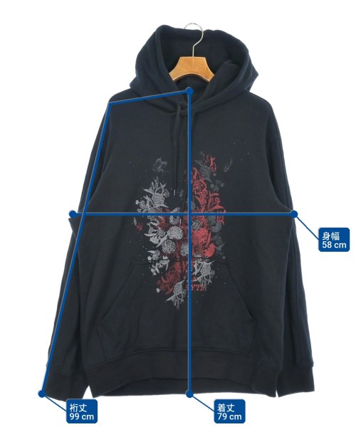 s'yte（サイト）パーカー 黒 サイズ:4(XL位) メンズ/2200615988078