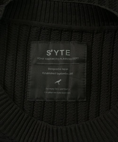 s'yte（サイト）ニット・セーター 黒 サイズ:3(L位) メンズ/2200634140099