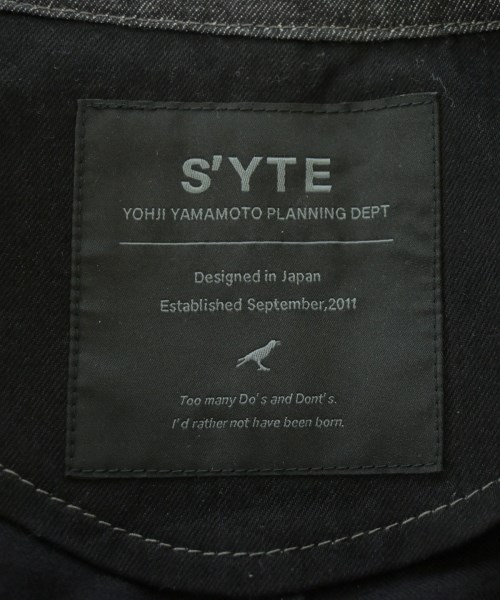 s'yte（サイト）カバーオール 黒 サイズ:3(L位) メンズ/2200603657085