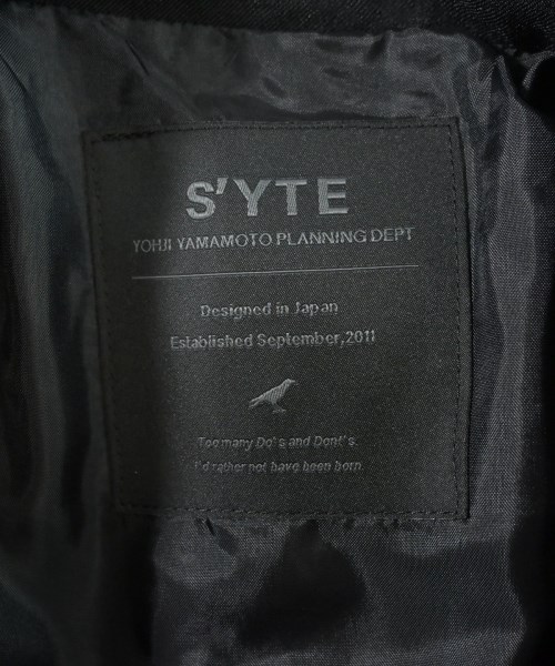 s'yte（サイト）ライダース 黒 サイズ:3(L位) メンズ/2200606165020