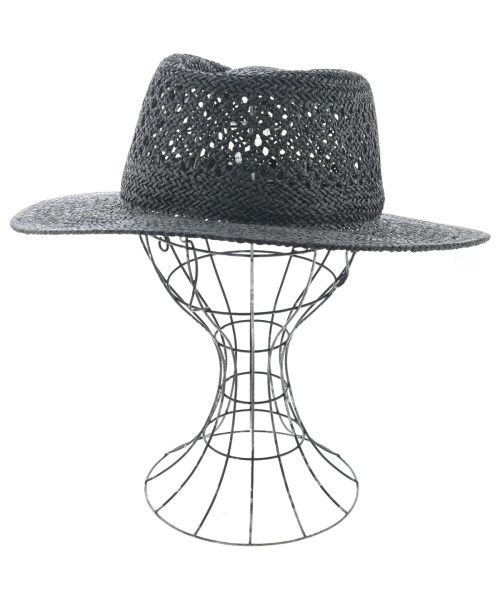 s'yte(サイト)ストローハット 黒 サイズ:-/2200674731042