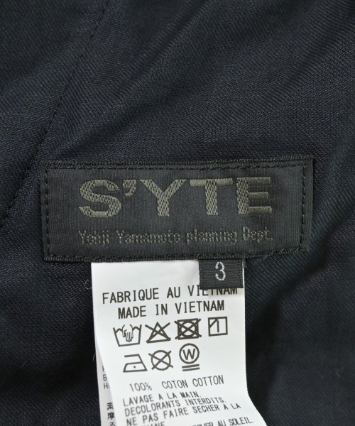 s'yte（サイト）クロップドパンツ 黒 サイズ:3(L位) メンズ/2200678874028