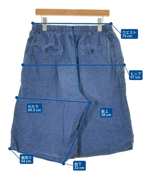 s'yte（サイト）ショートパンツ 青 サイズ:3(L位) メンズ/2200594319078