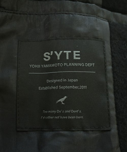 s'yte（サイト）コート 黒 サイズ:3(L位) メンズ/2200717179039