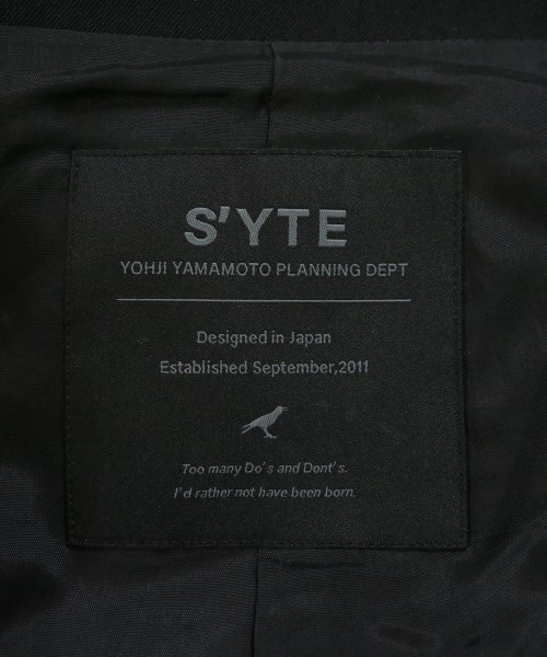 s'yte（サイト）カジュアルジャケット 黒 サイズ:2(M位) メンズ/2200646618012
