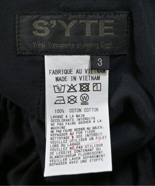 s'yte（サイト）カーゴパンツ 黒 サイズ:3(L位) メンズ/2200666646026