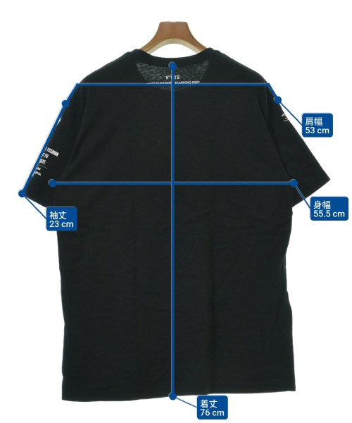 s'yte（サイト）Tシャツ・カットソー 黒 サイズ:4(XL位) メンズ/2200667040052