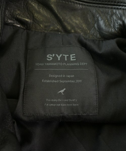 s'yte（サイト）ライダース 黒 サイズ:M メンズ/2200669267020