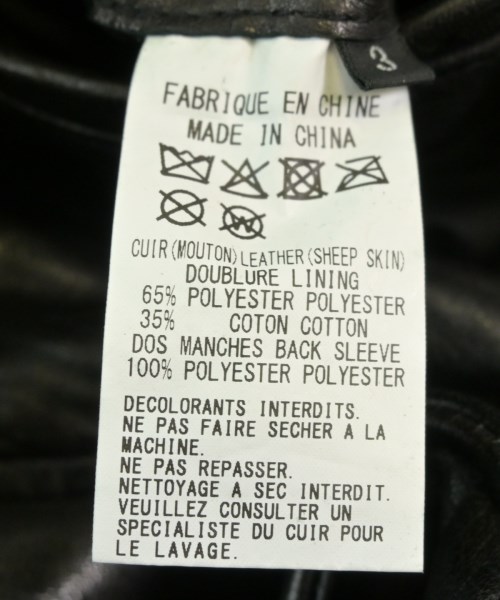 s'yte（サイト）ライダース 黒 サイズ:M メンズ/2200669267020