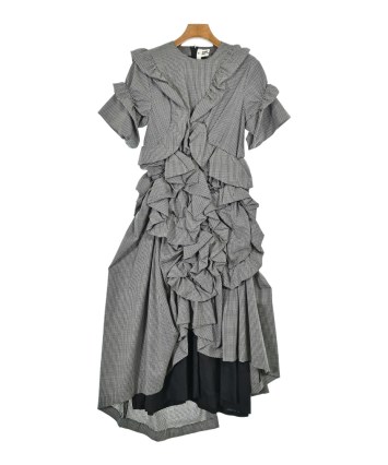 noir kei ninomiya ワンピース 白 2019325E0017 noir kei ninomiya(ノワールケイニノミヤ)ワンピース 黒