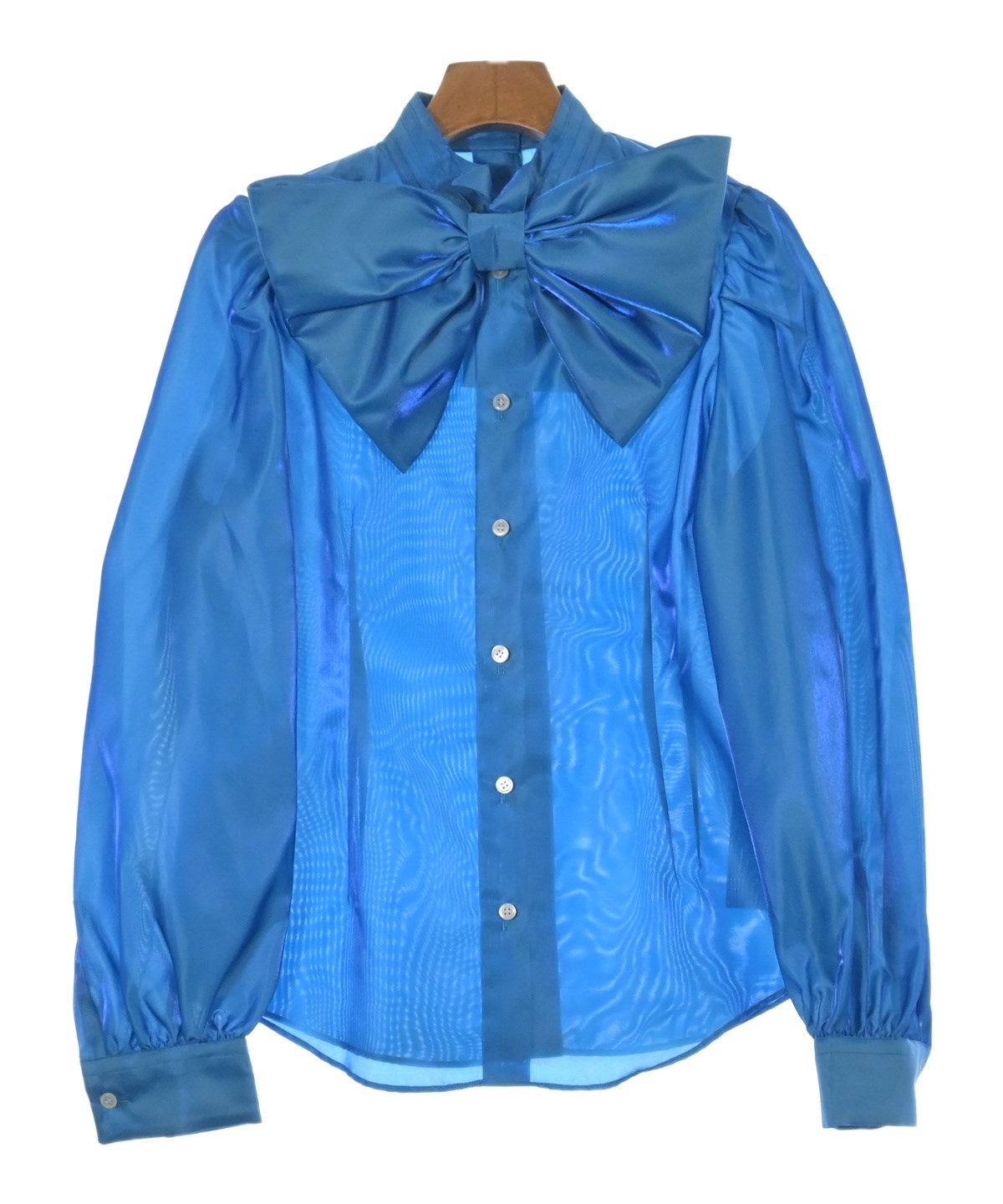 noir kei ninomiya（ノワールケイニノミヤ）ブラウス 青 サイズ:M