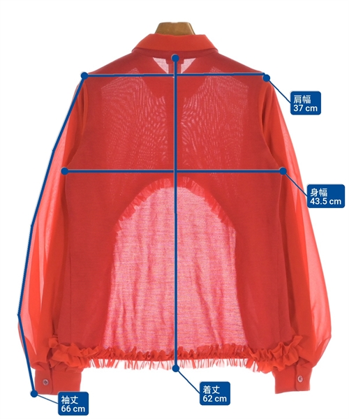 noir kei ninomiya（ノワールケイニノミヤ）カーディガン 赤 サイズ:S レディース/2200638589047