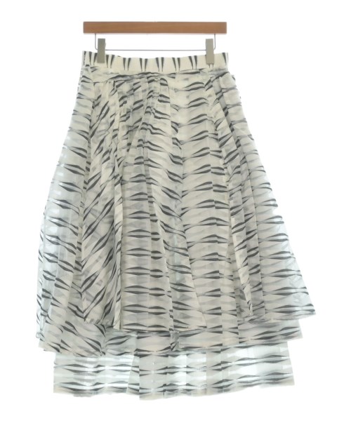 noir kei ninomiya（ノワールケイニノミヤ）ロング・マキシ丈スカート 白 サイズ:S レディース/2200620697088