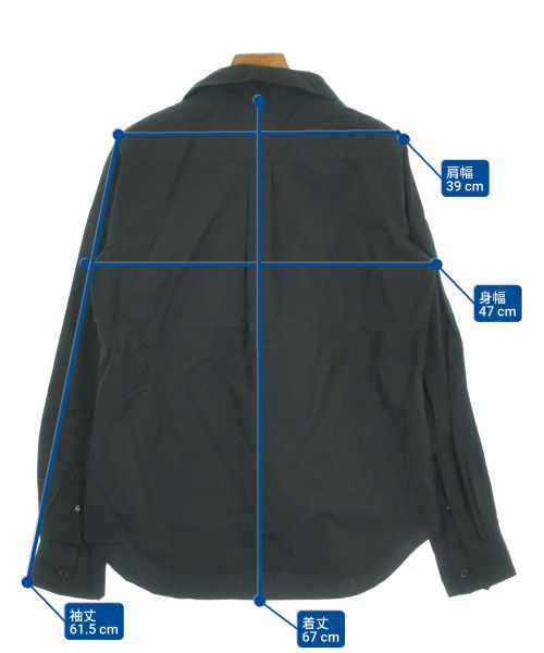 noir kei ninomiya（ノワールケイニノミヤ）カジュアルシャツ 黒 サイズ:S レディース/2200640727017