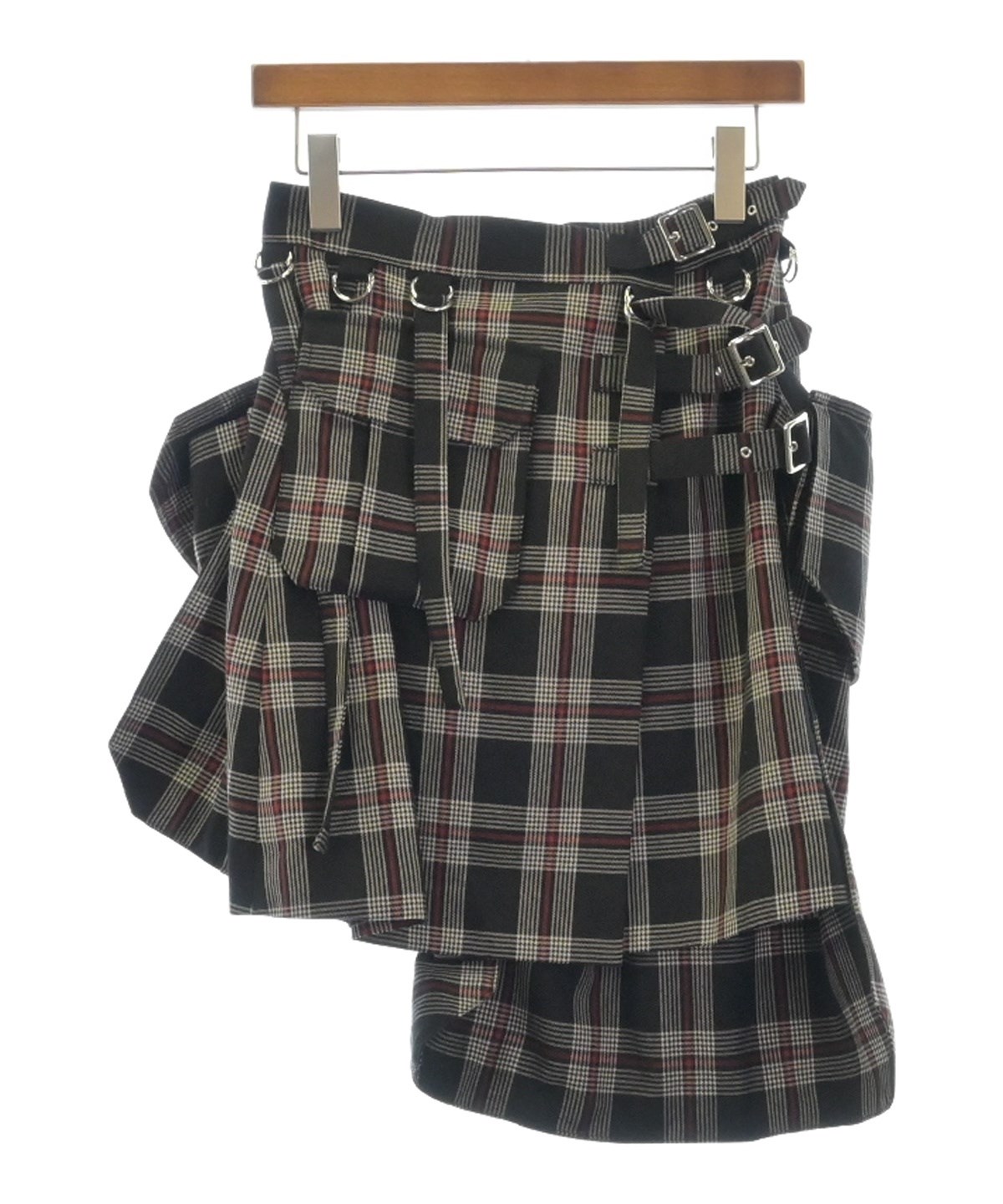 noir kei ninomiya ひざ丈スカート XS 2019325J0041 noir kei ninomiya（ノワールケイニノミヤ）ひざ丈スカート 黒