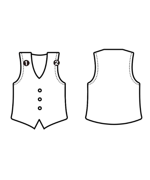 noir kei ninomiya（ノワールケイニノミヤ）ベスト 白 サイズ:-(XS位) レディース/2200546438062