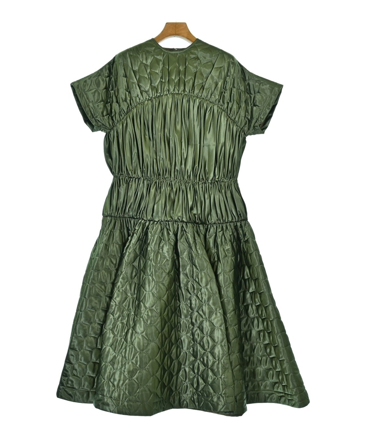 新品 noir kei ninomiya スタンドカラー パール ブラウス 2019AW noir kei ninomiya COMME des GARCONS ノワール ケイ ニノミヤ コムデギャルソン☆スタンドカラー  切り替え プリーツ ワンピース&frasl;S