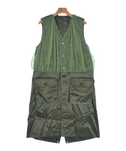noir kei ninomiya(ノワール　ケイ　ニノミヤ)ベスト カーキ サイズ:S/2200546473063
