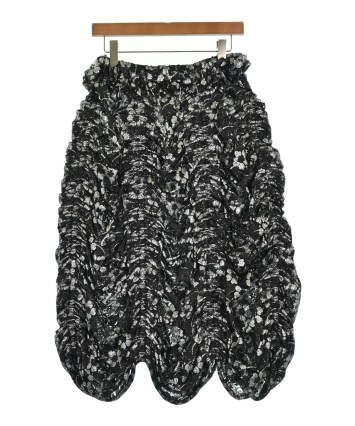 noir kei ninomiya ひざ丈スカート 赤 2019324J0027 noir kei ninomiya - noir kei ninomiya ひざ丈スカート S 黒